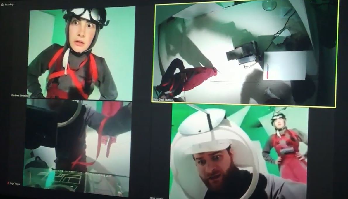Skats no DDT virtuālās bērnu izrādes "Misija: Zeme" (2020, rež. Inga Tropa-Fišere) // Publicitātes foto