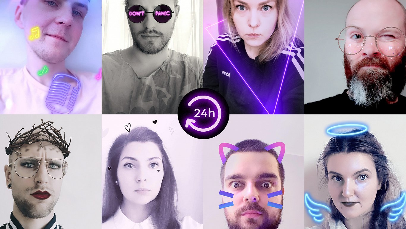 Skats no teātra trupas KVADRIFRONS tiešsaistes projekta "24 h" (2020) // Publicitātes foto