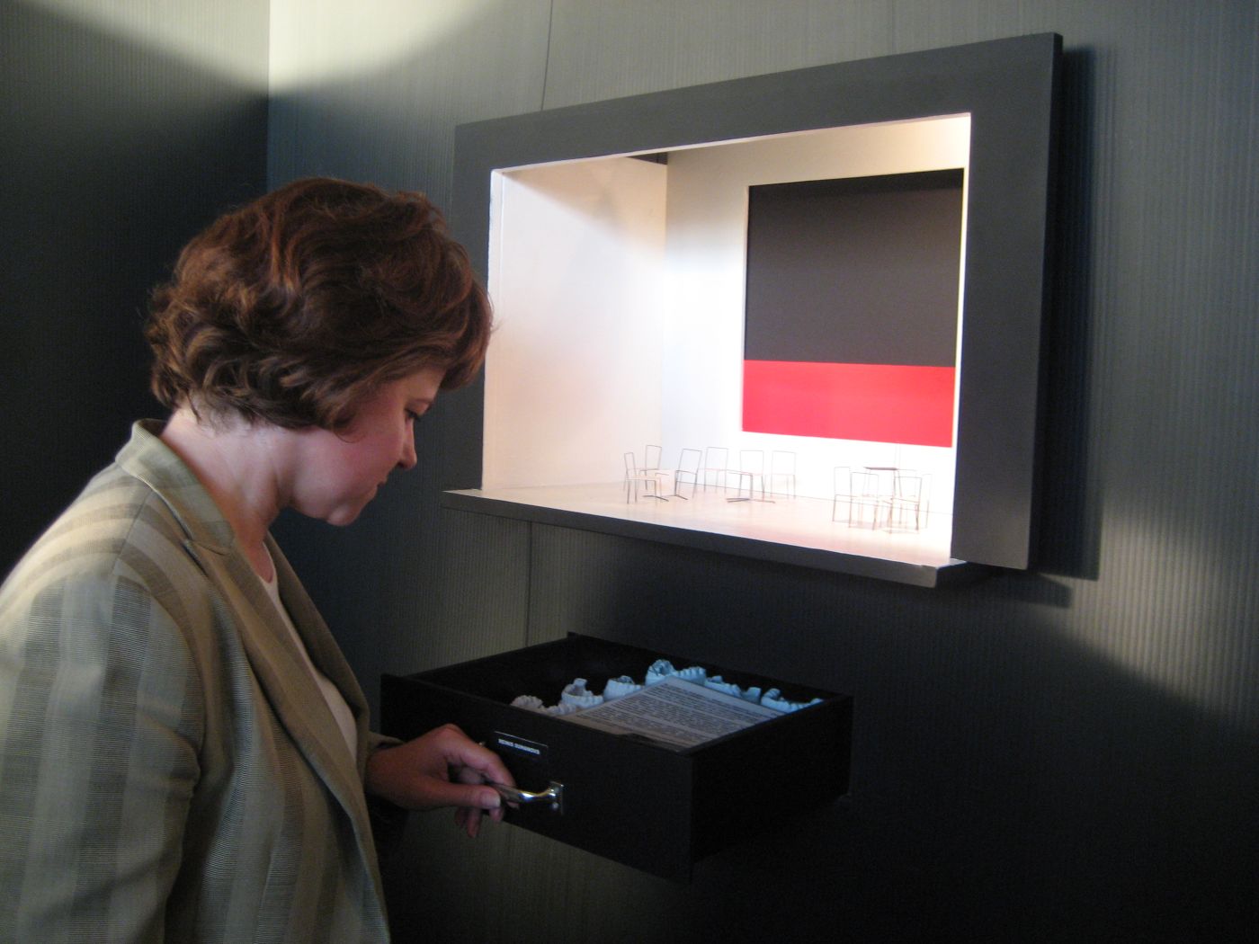 M. Bulgakova "Meistara un Margaritas" makets Prāgas scenogrāfijas kvadriennālē (2007) // Publicitātes foto