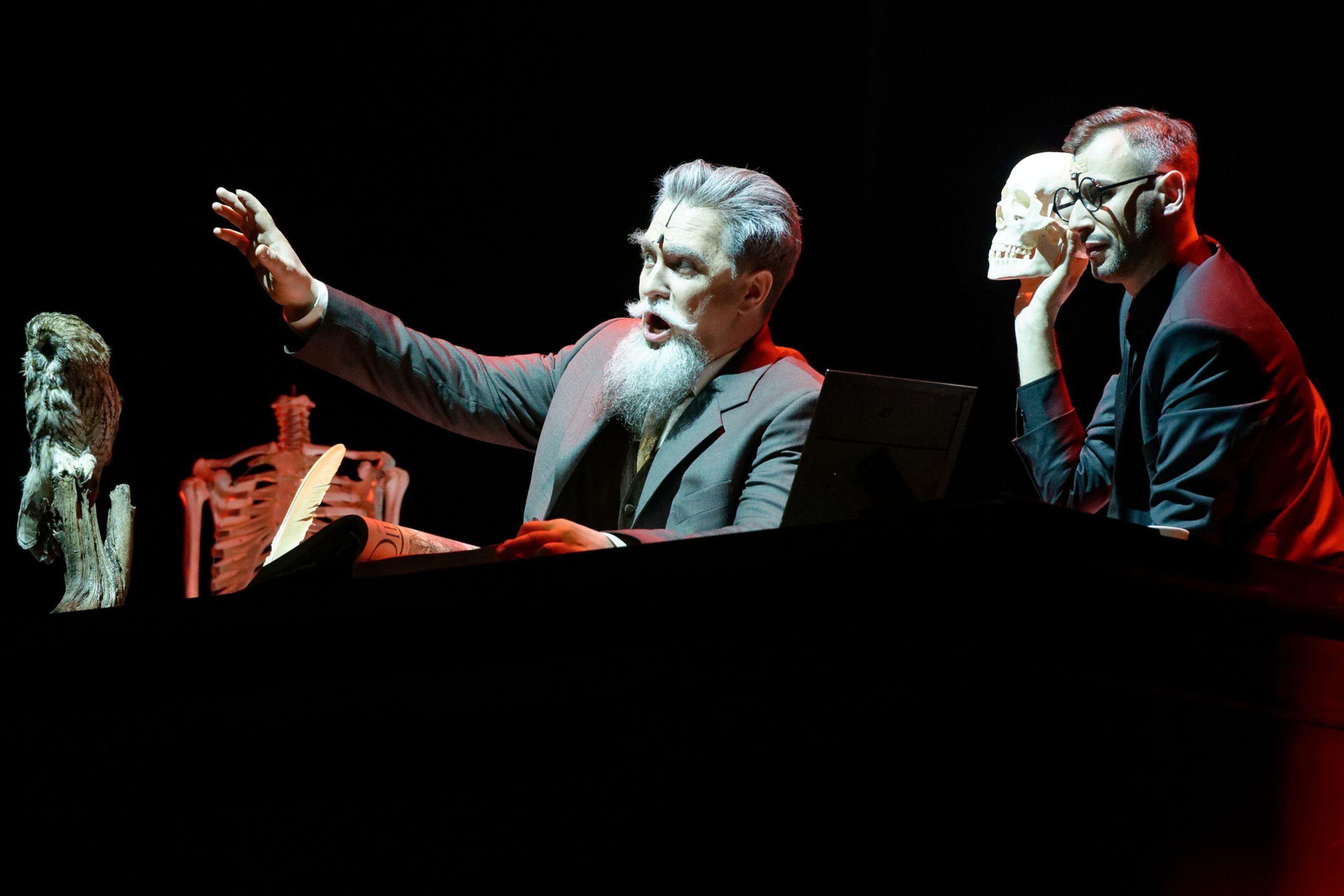 Skats no Lietuvas Nacionālās Operas un baleta teātra operas uzveduma "Post futurum" // Foto – Martins Aleksa