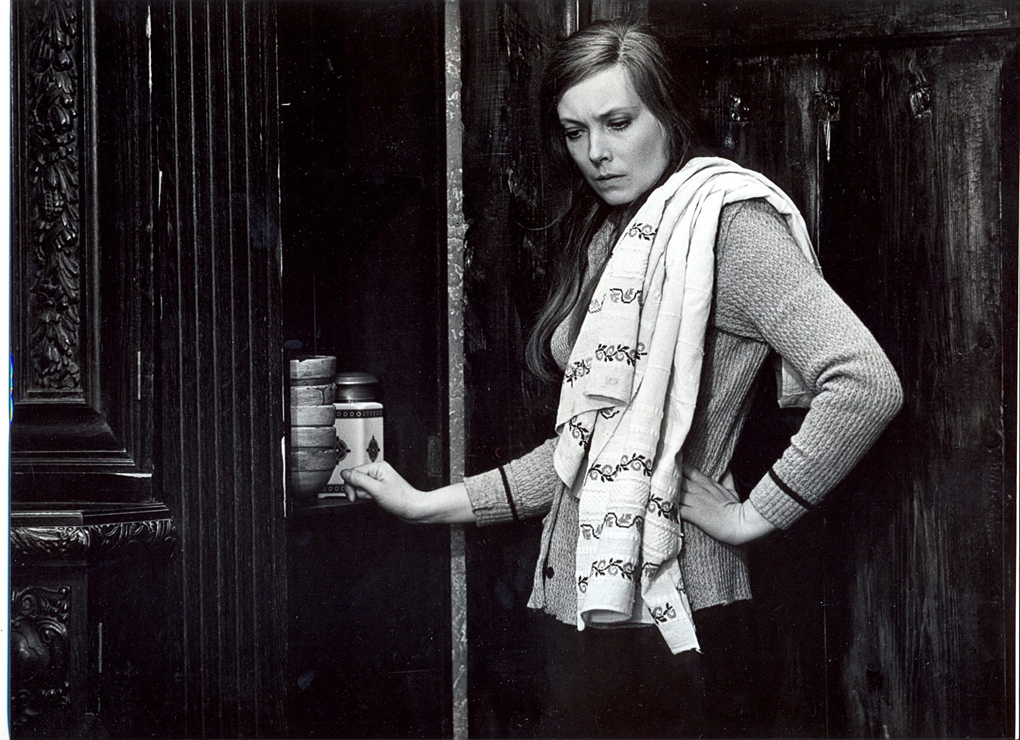 Skats no kinofilmas "Ezera sonāte" (1976, rež. G. Cilinskis). Laura - Astrīda Kairiša // Publicitātes foto