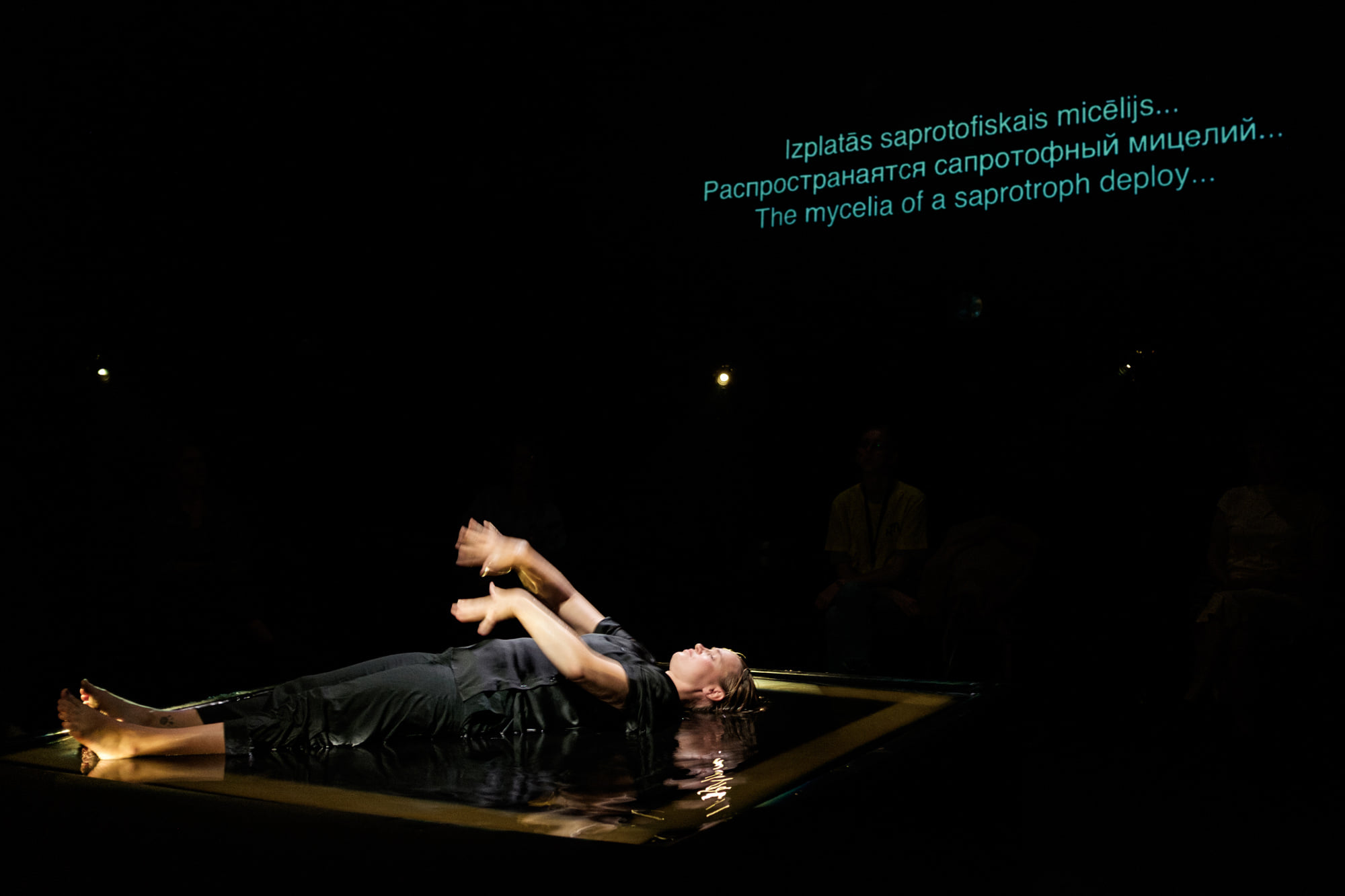 Skats no izrādes "Klausīšanās" (Live Art Society, Helsinki) // Foto - Ingus Bajars