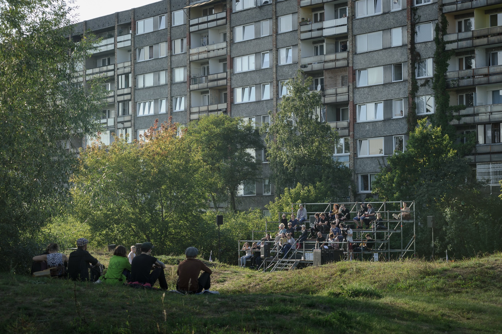 Skats no izrādes "Liecinieku tribīne" (Madeleina Flinna, Tims Hamfrijs, Melburna) // Foto - Ingus Bajars
