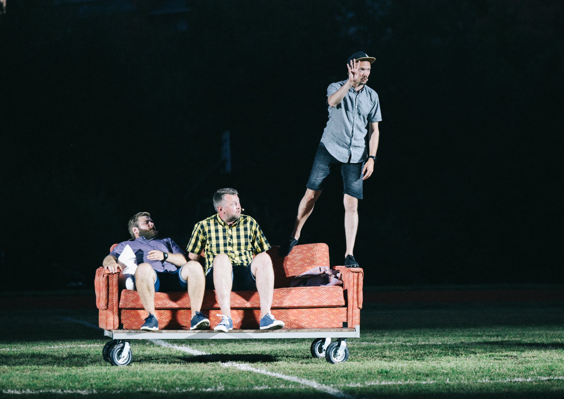 Skats no Valtera Sīļa izrādes "Uzvara ir mirklis" (VVTF 2020) // Publicitātes foto