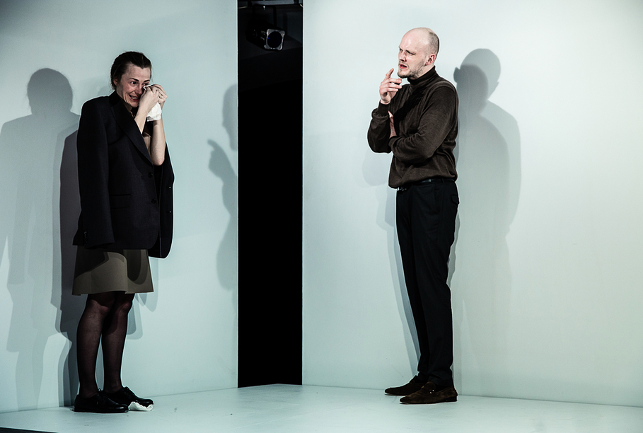 Skats no Nacionālā teātra izrādes "Antigone" // Foto – Matīss Markovskis