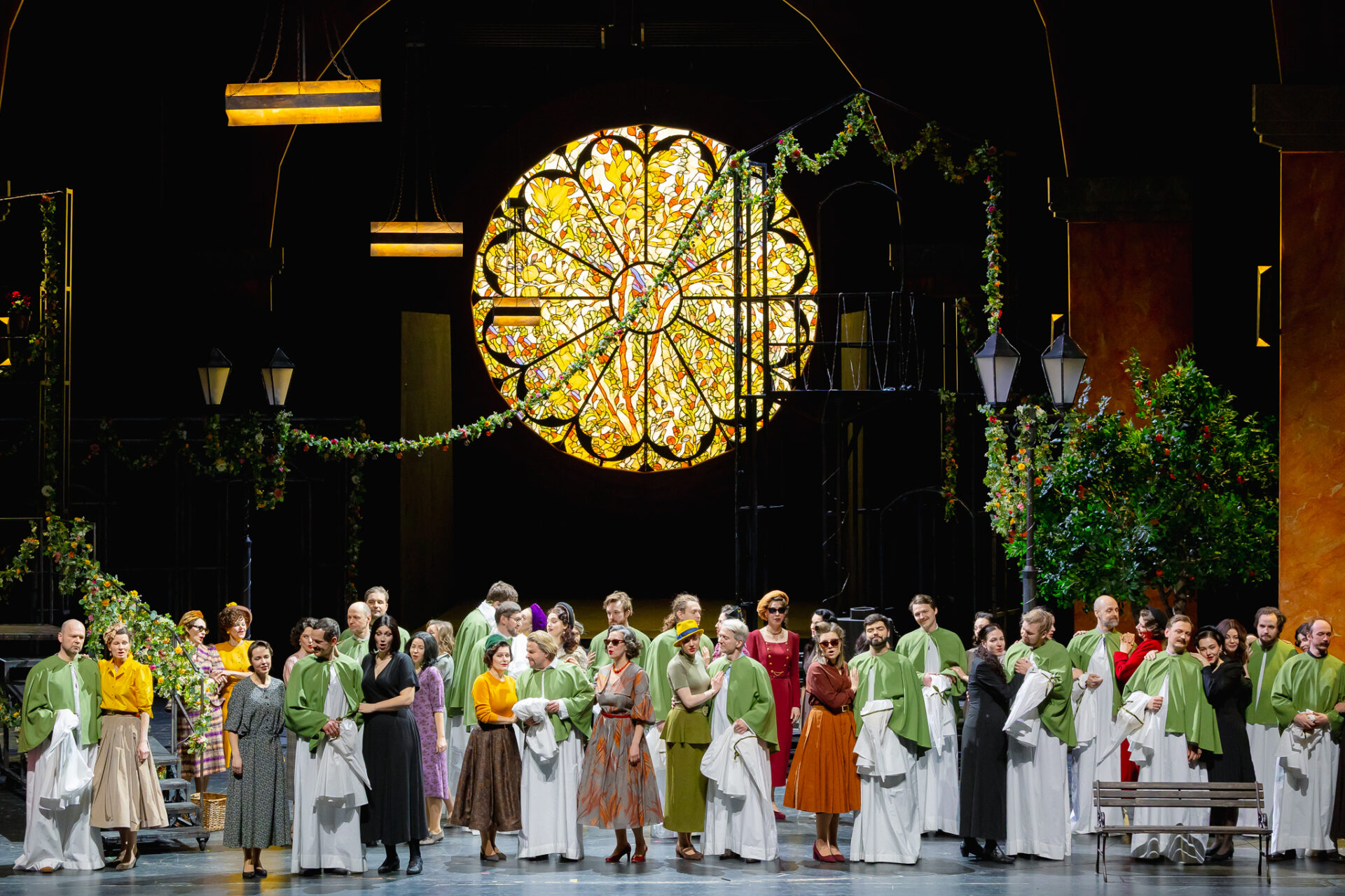 Skats no Pjetro Maskanji operas "Zemnieka gods" jauniestudējuma // Foto – Agnese Zeltiņa
