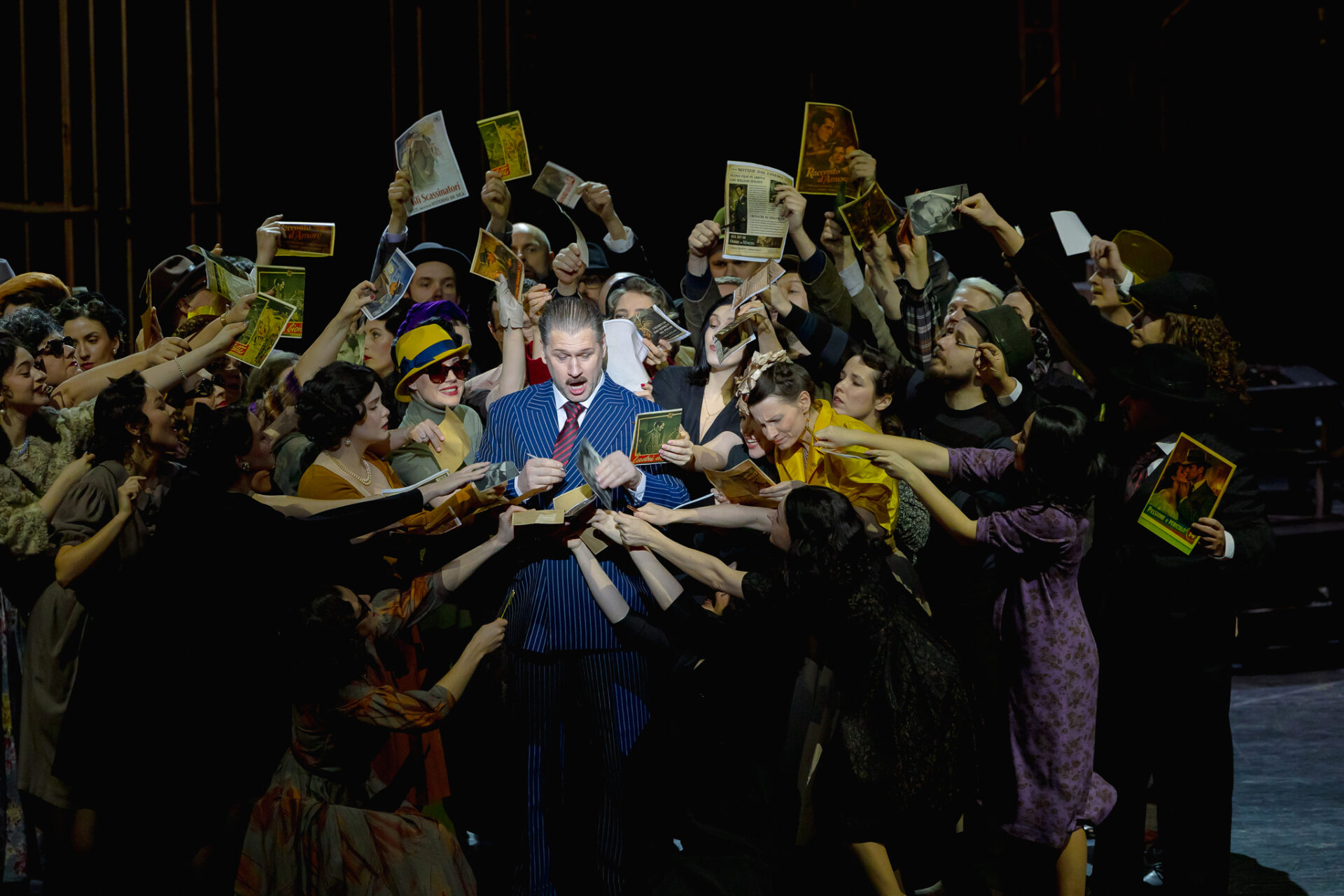 Skats no Pjetro Maskanji operas "Zemnieka gods" jauniestudējuma // Foto – Agnese Zeltiņa