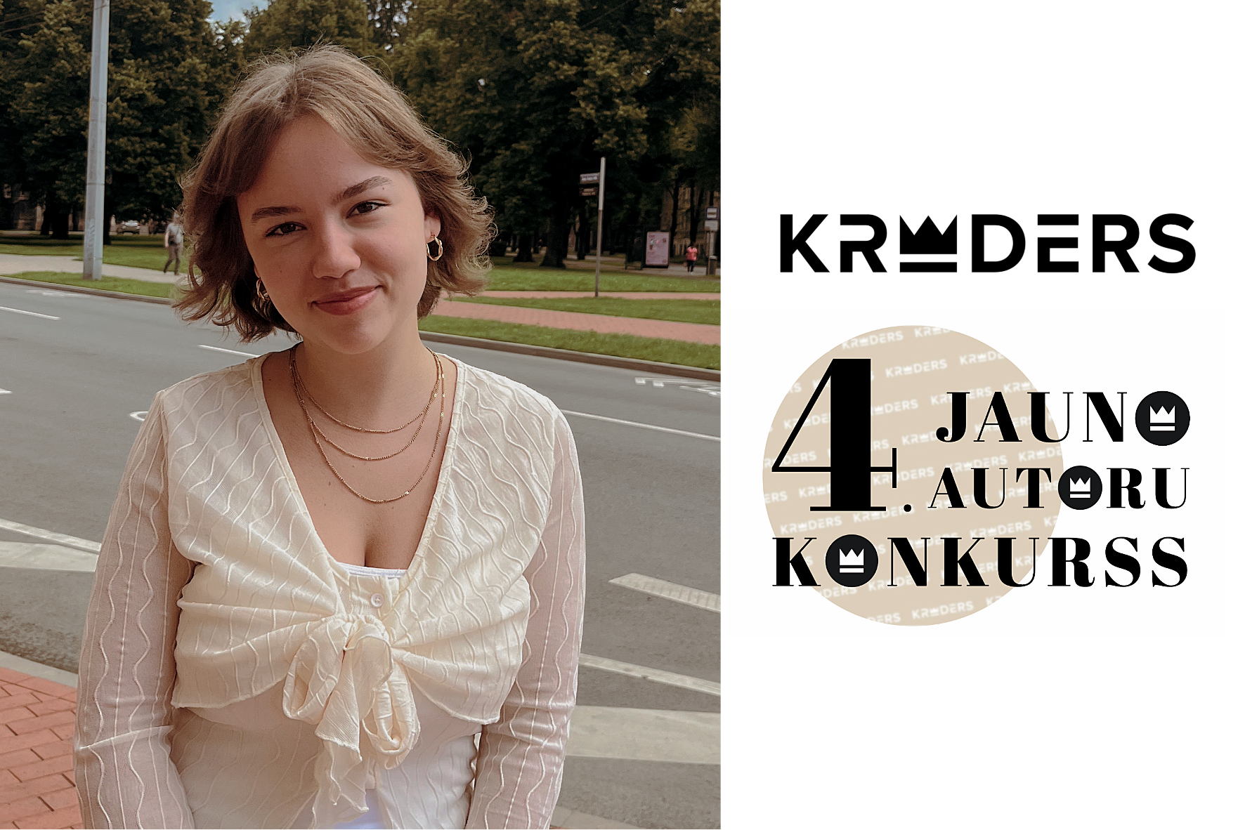 KrodersLV 4. jauno autoru konkursa trešās vietas laureāte – Anete Petrova (Rīgas Tālmācības vidusskola) // Portreta foto no personīgā arhīva