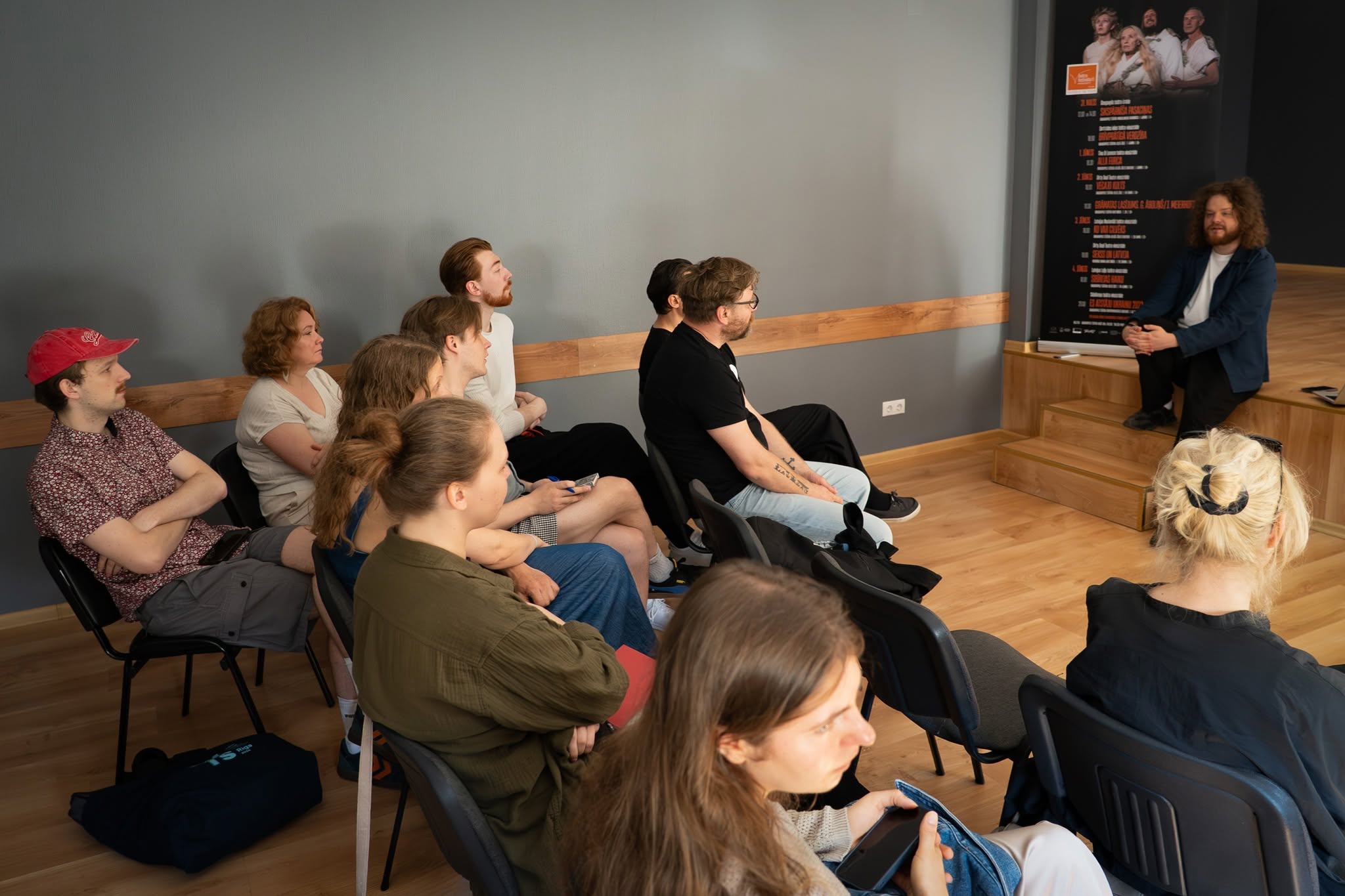 Skats no praktiskā semināra “Iztēles krīze un tās pārvarēšana” // Foto – Egils Viļumovs